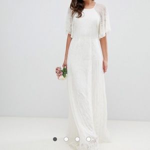 Asos deco embellished wedding dress